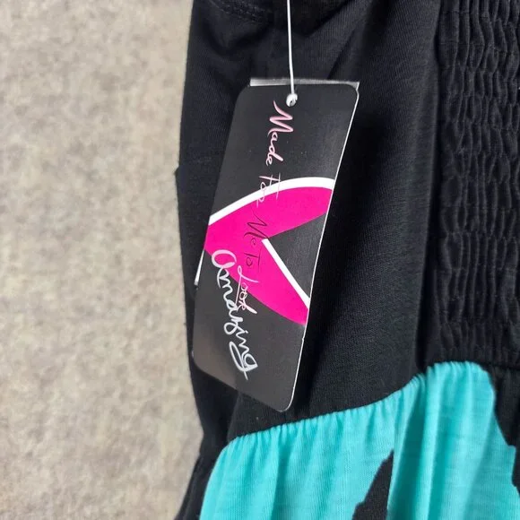 Chevron Pattern Colorful Maxi Dress XL - Picture 3 of 6